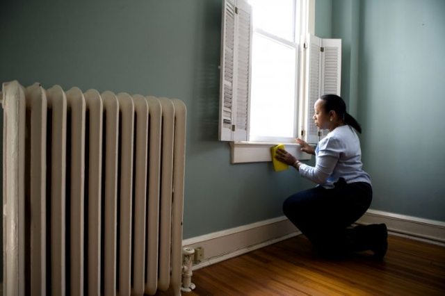 Home Health Aide Cleaning House