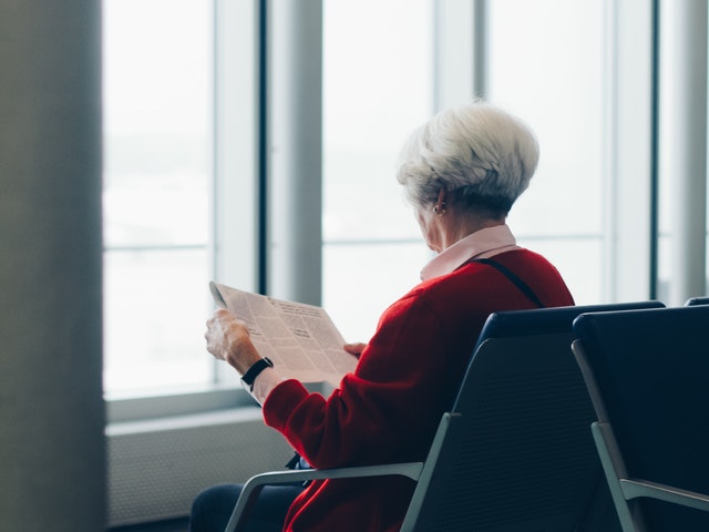 Elderly Woman Reading