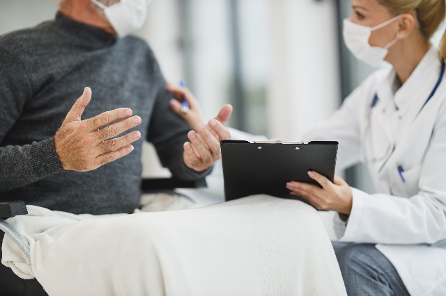 Man with His Doctor