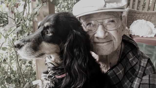 Senior Man With His Dog
