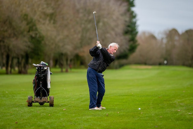 Senior Man Golfing