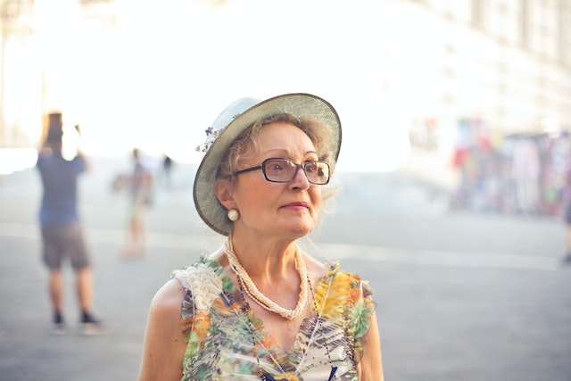 Elderly Woman Walking